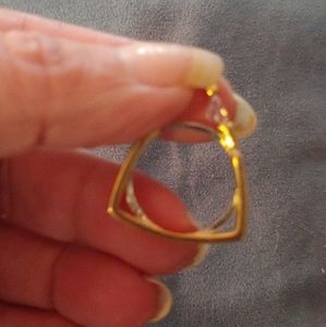 Costume silver and gold ring size 9